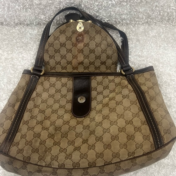 Gucci canvas GG Duchessa flap tote - Picture 8 of 16